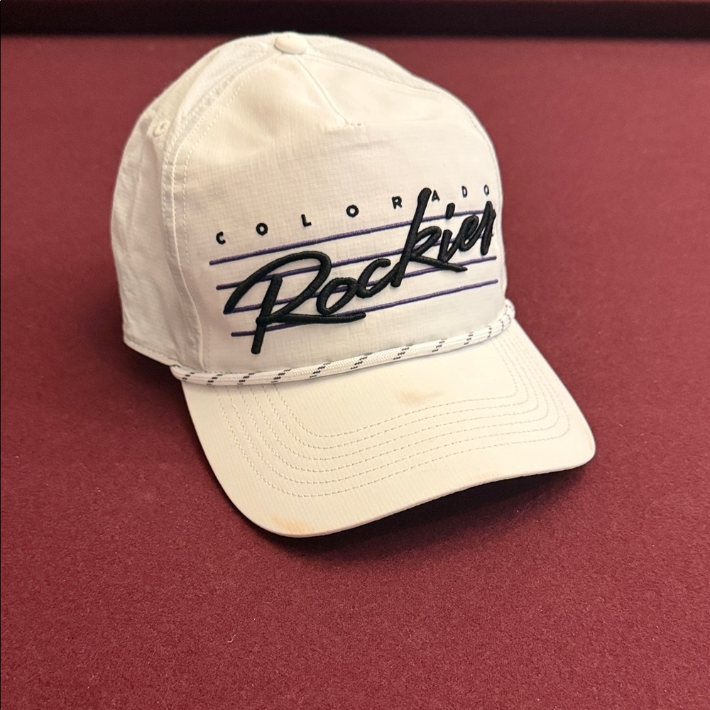 Colorado Rockies White Cap